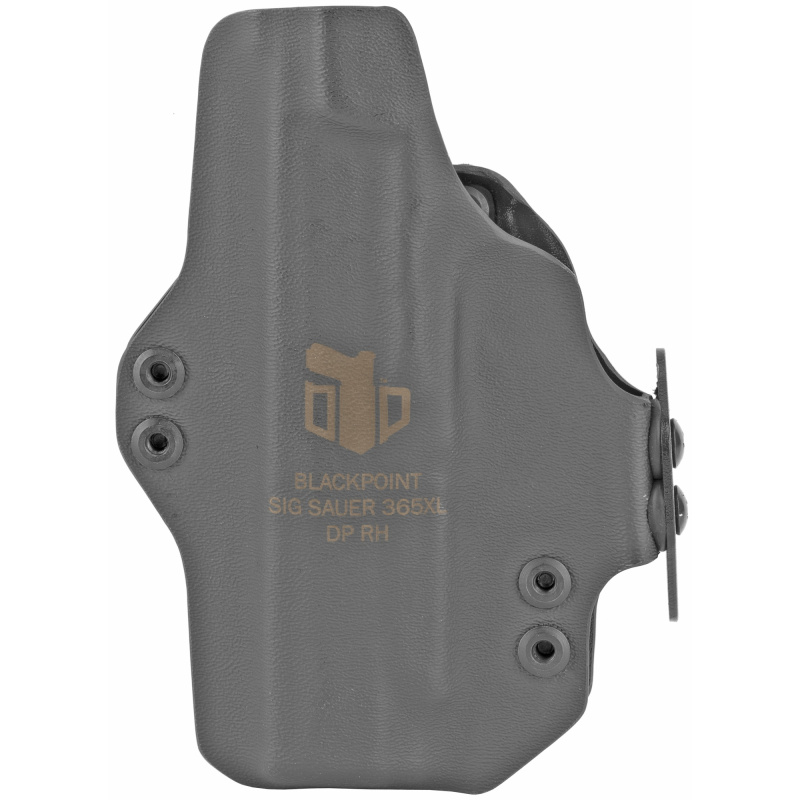 Dual Point AIWB Holster, Appendix Inside the Waist Band, Fits Sig P365XL, Includes 1.75" OWB Loops to Convert to Low Profile OWB, Black Finish 120495