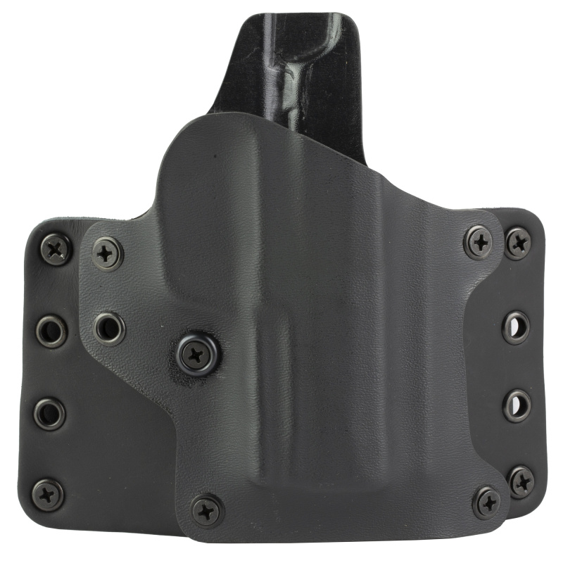 Leather Wing OWB, Outside Waistband Holster, Fits Sig P365 X-Macro, Right Hand, Leather & Kydex Construction, Black 151955
