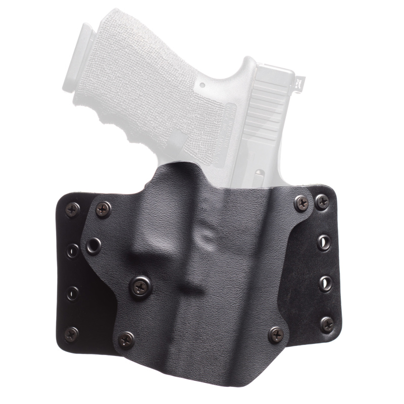 Leather Wing OWB Holster, Fits Sig Sauer P320-AXG Legion, Right Hand, Black Kydex & Leather, 1.75" Belt Loops 171982