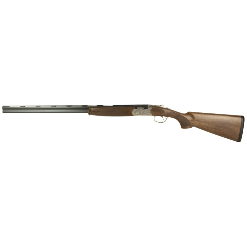 686 Silver Pigeon I, Over/Under, 410 Bore, 3" Chambers, 28" Barrels, Engraved Receiver, Silver, Wood Stock, 5 Choke Tubes-F,IM,M,IC,C, Optima Choke HP Chokes, 2 Rounds J686F41028
