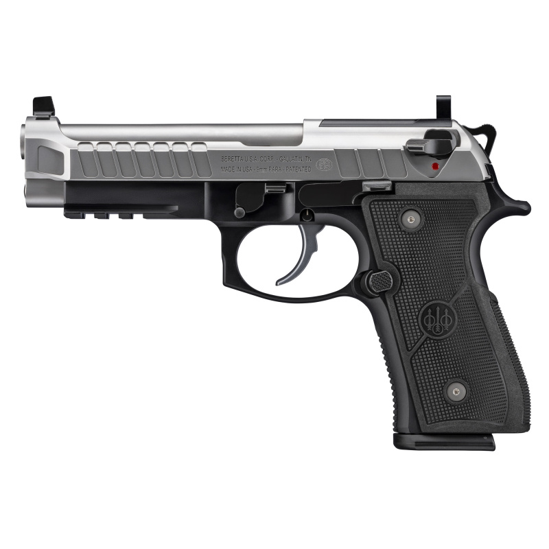 92G Elite LTT II, Double Action/Single Action, Semi-automatic, Metal Frame Pistol, Full Size, 9MM, 4.7" Barrel, Stainless Steel (Inox) Slide and Barrel, Black Frame, Black Sights, Optics Ready, 10 Rounds, 3 Rounds J92ELITE2G10