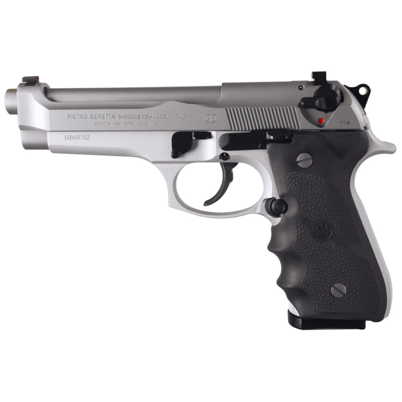 92FS, Brigadier, Semi-automatic, DA/SA, Full Size, 9MM, 4.9", Alloy, Inox, Plastic, 10Rd, 2 Mags, Ambidextrous, 3 Dot J92F560CA