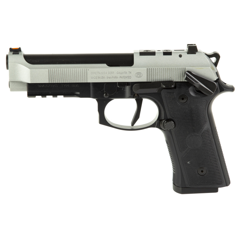 92XI SAO | 9mm, 4.7" Barrel, Optics Ready (OR), Matte Frame, Silver Cerakote Slide, 2x 10rd Magazines