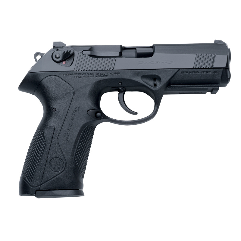 PX4 Storm, Type G, Semi-automatic, Double Action, Full Size Pistol, 9MM, 4" Barrel, Polymer Frame, INOX Finish, 10Rd, 2 Mags, Picatinny Rail, Ambidextrous, 3 Dot Sights, CA Compliant JXF9G20CA