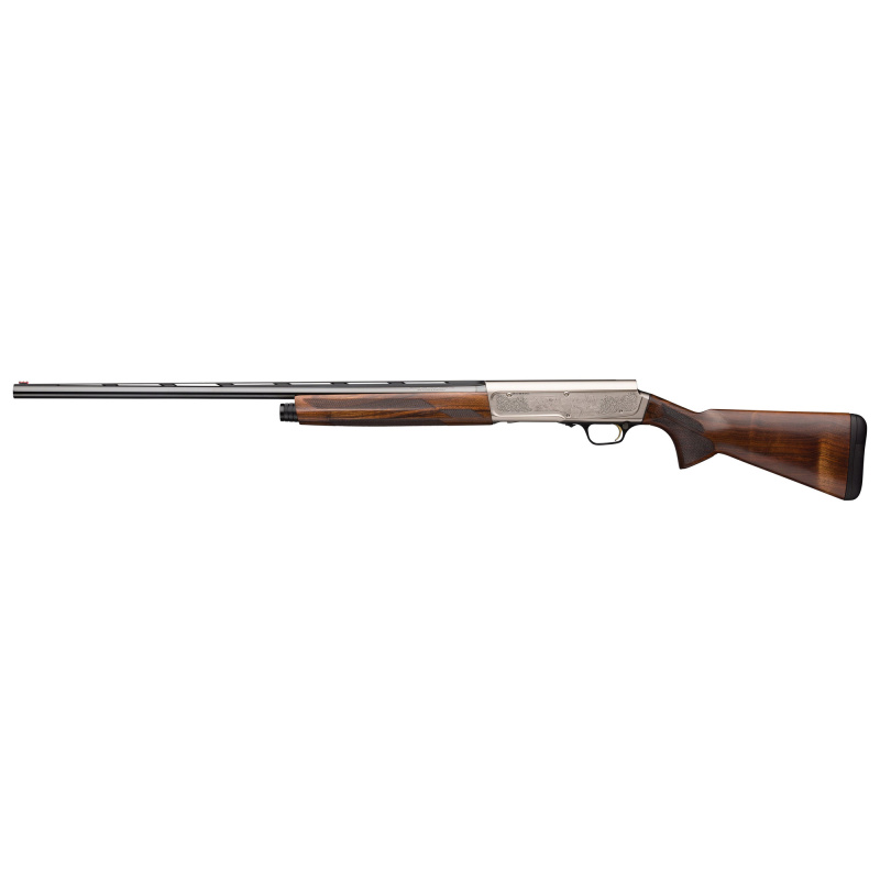 A5 Ultimate, Semi-automatic Shotgun, 16 Gauge 2.75" Chamber, 26" Barrel, Blued Finish, Black, SilverReceiver, Fiber Optic Front Sight, Wood Stock, Includes 3 Choke Tubes - F, M, IC, 4 Rounds 0118205005