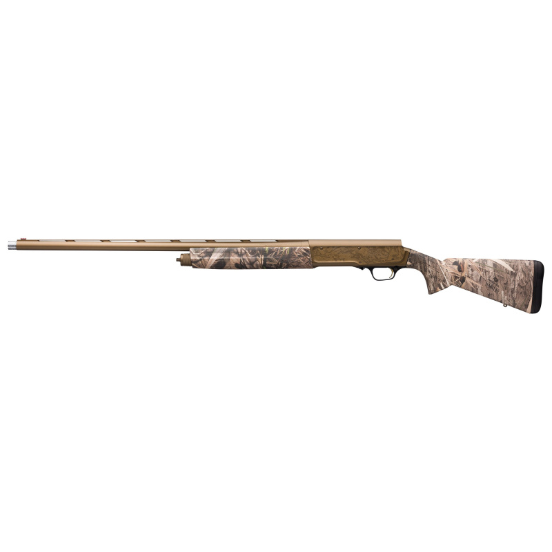 A5 Wicked Wing, Semi-automatic Shotgun, 12 Gauge 3.5" Chamber, 28" Burnt Bronze Cerakote Barrel, Burnt Bronze Camo Cerakote Finish, Mossy Oak Shadow Grass Habitat Composite Stock, Fiber Optic Front Sight, Includes 3 Invector Plus Choke Tubes - F, M, IC,