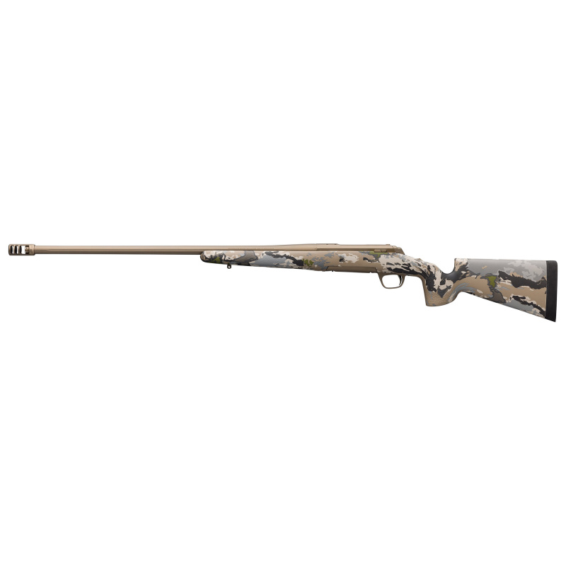 X-Bolt Hell's Canyon McMillan Long Range, Bolt Action Rifle, 6.5 Creedmoor, 26" Fluted Barrel, Recoil Hawg Muzzle Brake, Cerakote Finish, Smoked Bronze, OVIX Camouflage, McMillan Game Scout Stock, 20MOA Picatinny Rail, 3 Rounds 035556229