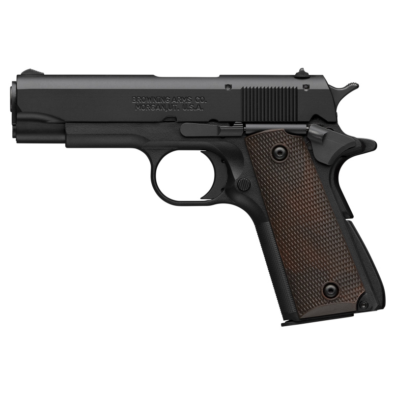 1911-22 A1, Semi-automatic, Polymer Frame Pistol, 22 LR, 3.63" Barrel, Matte Finish, Black, Brown Composite Grips, 10 Rounds 051064490