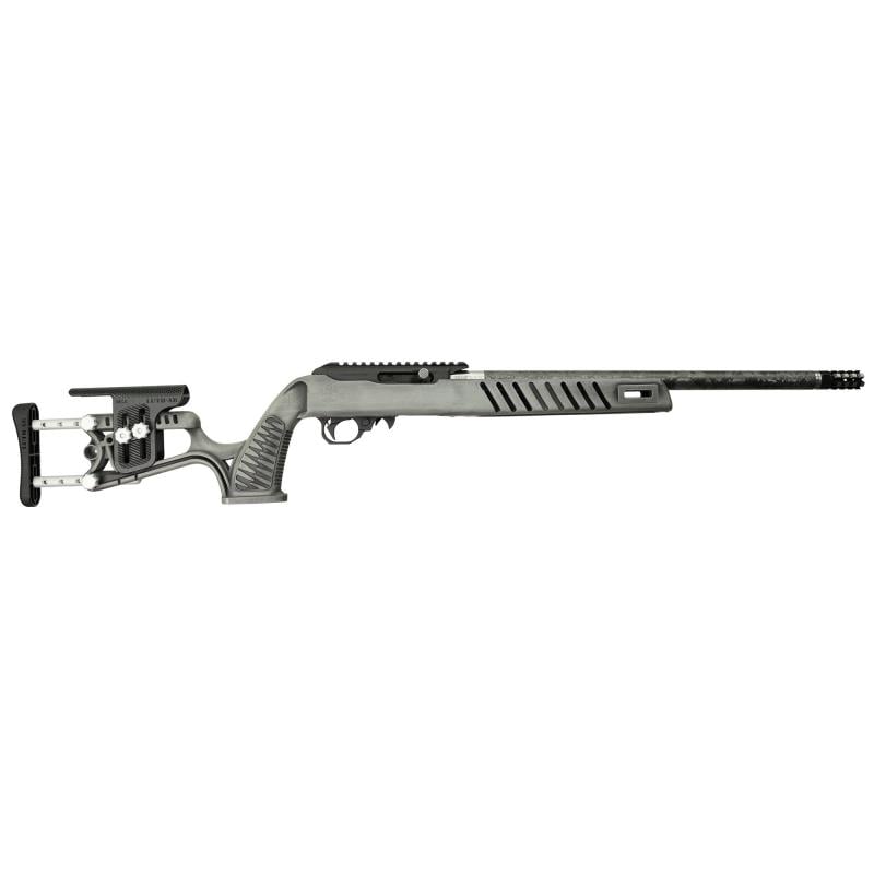 Professional, Semi-automatic Rifle, 22 LR, 18.5" Proof Research Threaded Barrel, 1/2X28" Thread Pitch, Cerakote Finish, Smiths Gray Battleworn, Luth AR MCA-22 Stock, 10 Rounds, 1 Magazine BRO-22-P-SGB