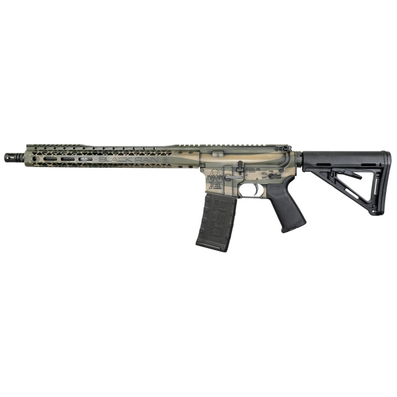 Spec+, Semi-automatic Rifle, AR, 223 Remington/556NATO, 16" Chrome-Moly Barrel, Cerakote Finish, FDE/ODG Flag, Magpul Pistol Grip, Magpul Stock, Black, 30 Rounds, 1 Magazine BRO-PAT-FDE-OD