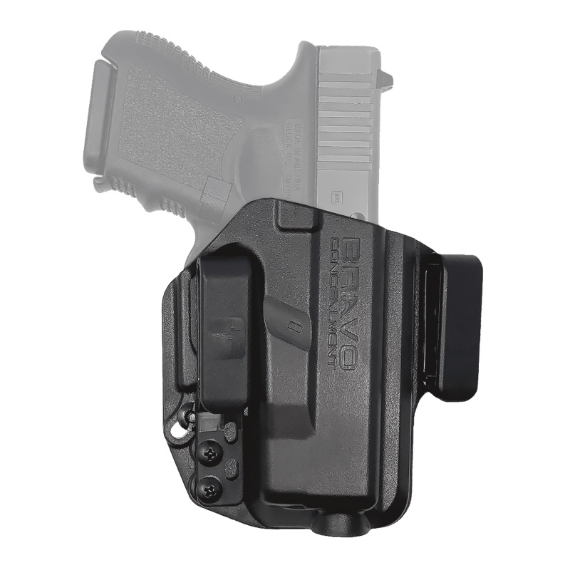 Torsion, IWB Concealment Holster, Waistband Clips, Fits Glock 26/27/33, Right Hand, Black, Polymer, Does not fit Glock Gen 5 40SW BC20-1003