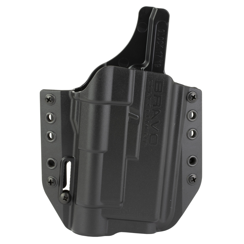 BCA Light Bearing, OWB Concealment Holster, 1.5" Belt Loops, Fits Glock 17/22/31/47 w/Streamlight TLR-1, Right Hand, Black, Polymer, Does not fit Glock Gen 5 40SW BC30-1004