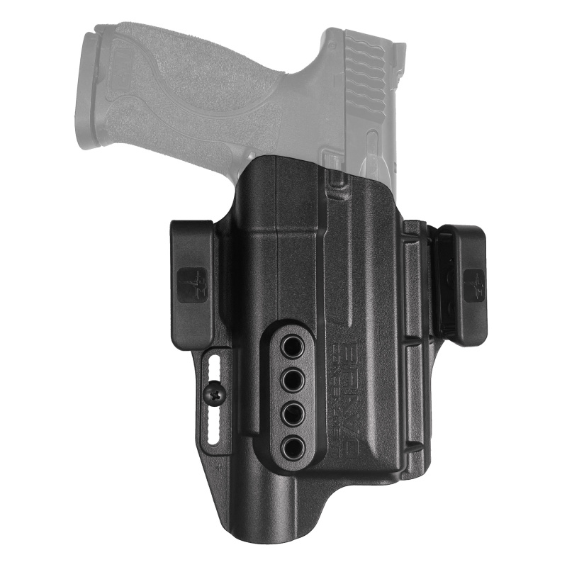 Torsion Light Bearing, IWB Concealment Holster, Waistband Clips, S&W M&P 2.0 9/40 Full Size w/SureFire X300, Right Hand, Black, Polymer BC40-1008