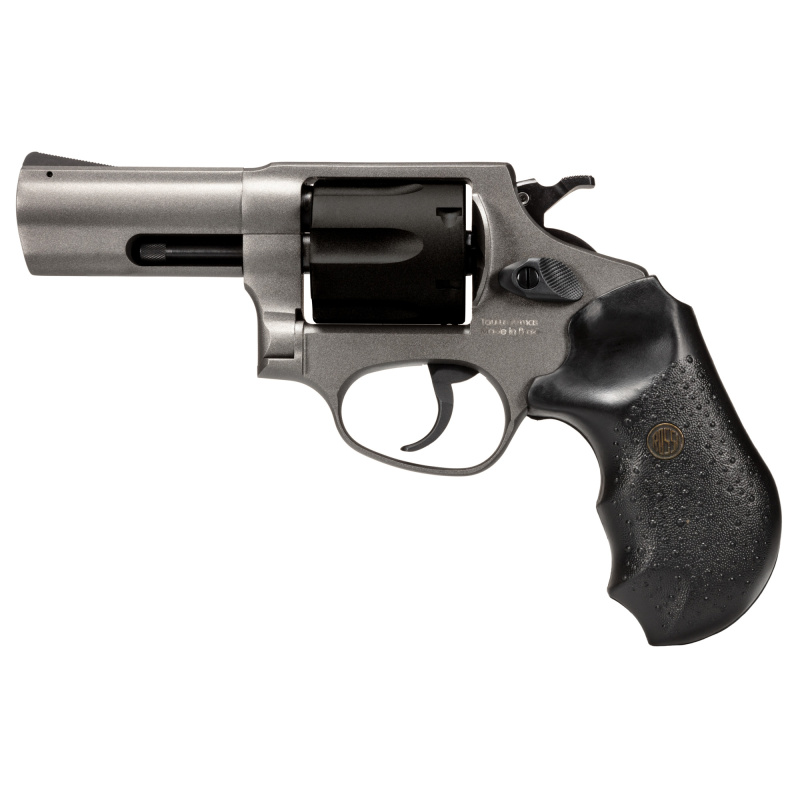 RP63, Double Action/Single Action, Steel Framed Revolver, 357 Magnum, 3" Barrel, Tungsten Grey Cerakote Finish, Tungsten, Rubber Grips, Fixed Sights, 6 Rounds 2-RP631C