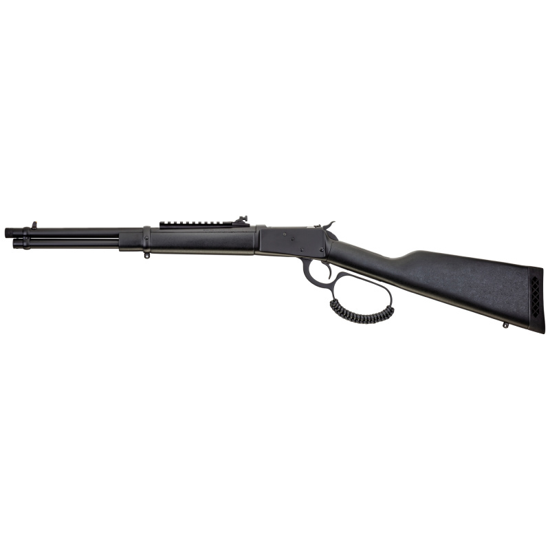 R92 Triple Black, Lever Action Rifle, 44 Magnum, 16.5" Round Threaded Barrel, Matte Blued Finish, Black, Coated Wood Furniture, Adjustable Sights, Picatinny Optics Rail, 8 Rounds, Right Hand 920441613-TB