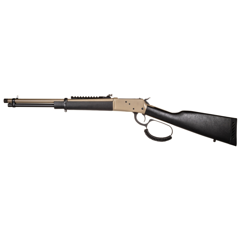 R92, Lever Action Rifle, 44 Magnum, 16.5" Round Threaded Barrel, Matte Finish, Flat Dark Earth, Coated Wood Furniture, Adjustable Sights, Picatinny Optics Rail, 8 Rounds, Right Hand 9204416U3-TB