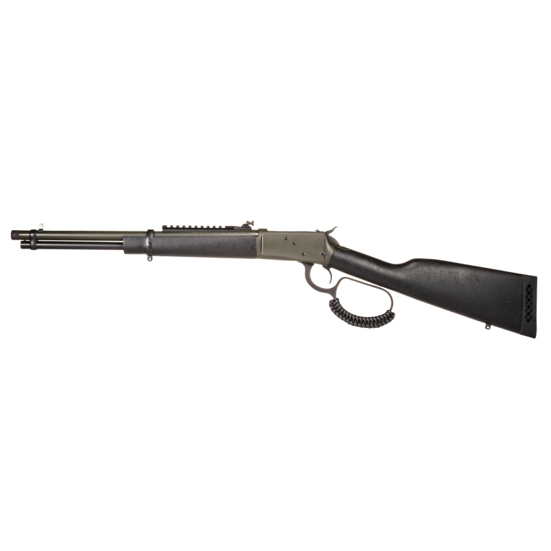 R92, Lever Action Rifle, 357 Magnum, 16.5" Round Threaded Barrel, Matte Finish, Moss Green, Coated Wood Furniture, Adjustable Sights, Picatinny Optics Rail, 8 Rounds, Right Hand 9235716B3-TB