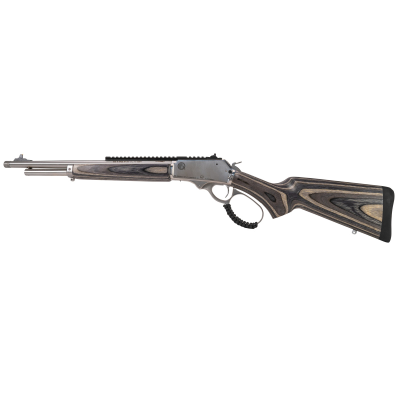 R95, Laminated, Lever Action Rifle, 45-70 Government,  18" Barrel, Stainless Steel Finish, Silver, Laminated Wood Stock, 5 Rounds 954570189LW