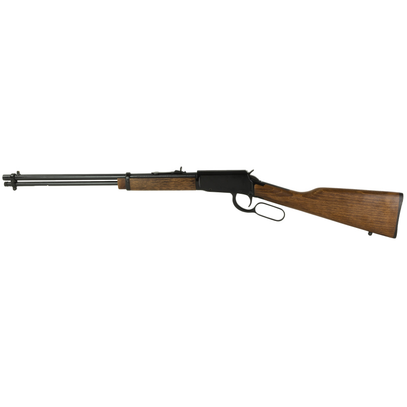 Rio Bravo, Lever Action, 22 WMR, 20" Barrel, Blued Finish, Wood Stock, Adjustable Sights, 12 Rounds, Black RL22W201WD