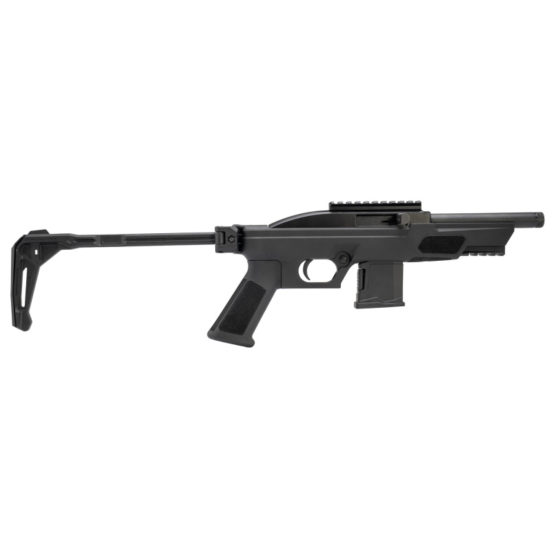 RS22P, Semi-automatic, Polymer Frame Pistol, 22LR, 6" Threaded Barrel, 1/2X28 Thread Pitch, Matte Finish, Black, Strike Industries FSA Lite Folding Brace, Picatinny Rail for Optics, 10 Rounds, 1 Magazine RS22P6BK-SMPB