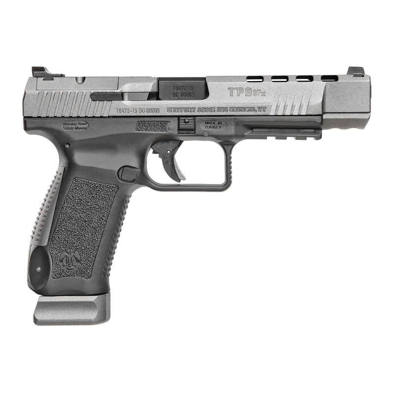 TP9SFX 9mm 5.2 Inch Match Grade Barrel Picatinny Rail Tungsten Grey Cerakote Finish Includes Acessory Kit 20 Round