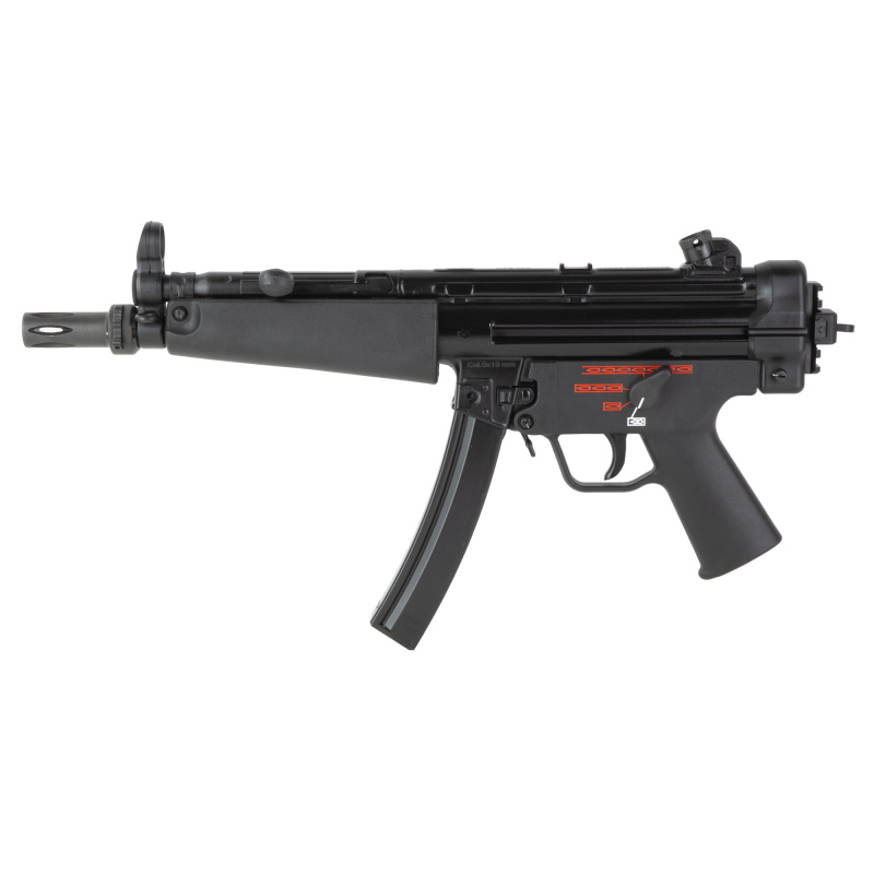 AP5-Navy, Semi-automatic Pistol, 9MM, 8.9" Threaded Barrel, Matte Finish, Black, Adjustable Sights, Manual Safety, 30 Rounds, 2 Magazines HG6034N-N