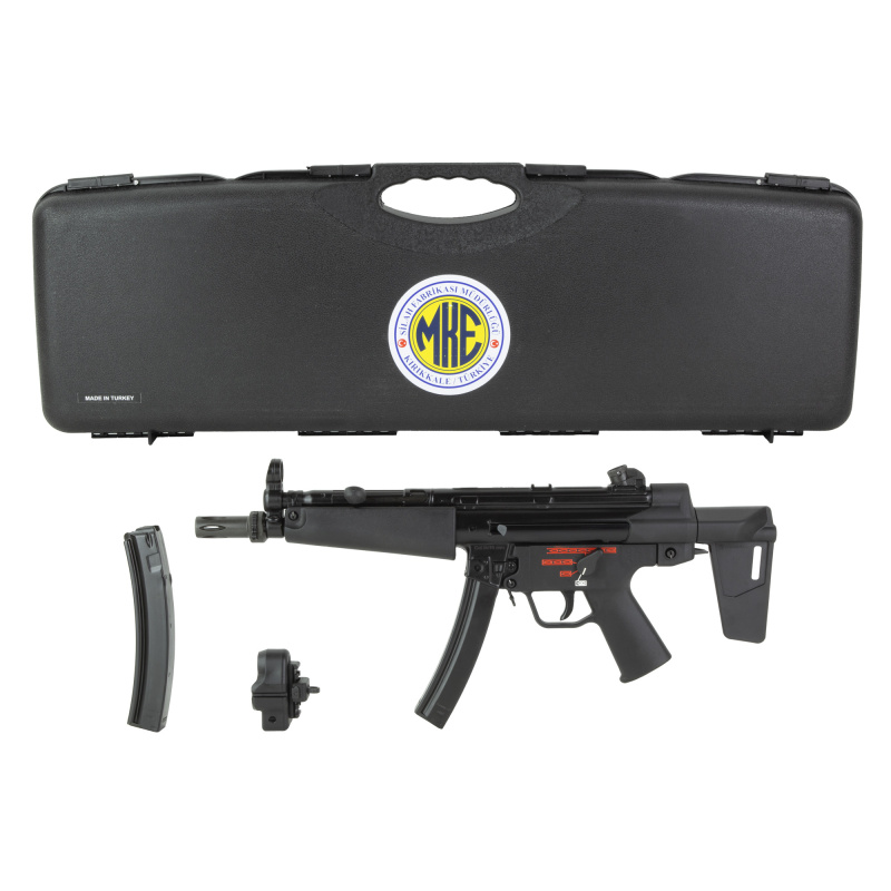 AP5-N, Semi-automatic, Pistol, 9MM, 8.9", Black, 30 Rounds, 2 Magazines, Threaded, Manual Safety, Adjustable Sights, Matte, Pistol Brace HG6034N-N
