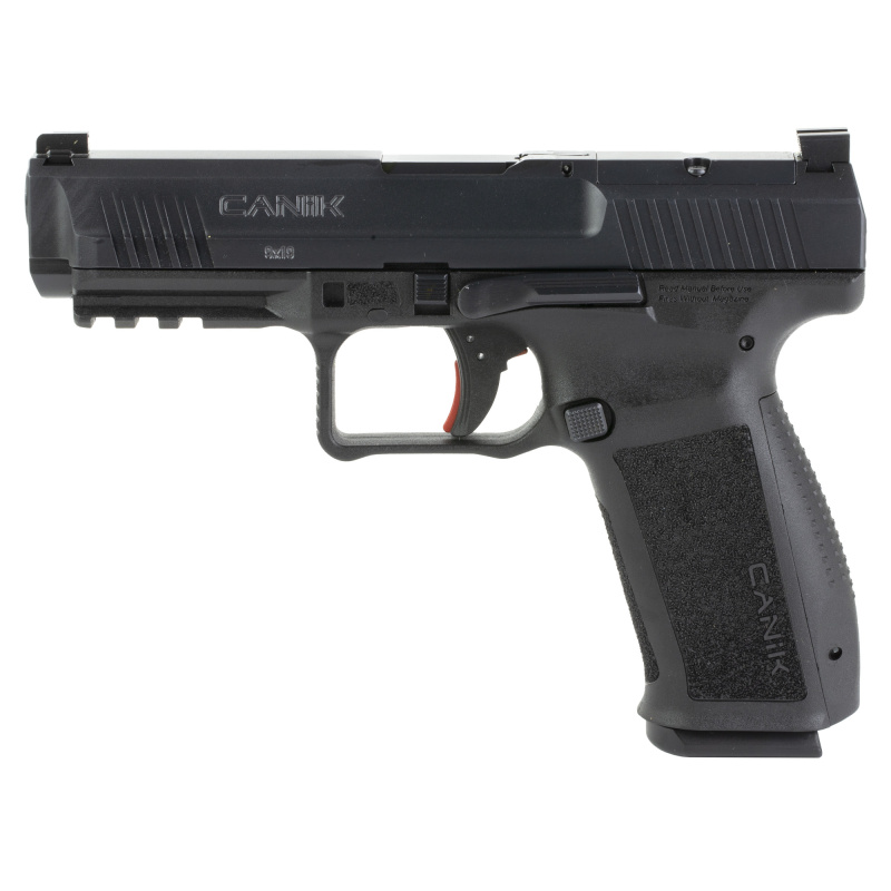 TP9, METE SFT, Striker Fired, Semi-automatic, Polymer Frame Pistol, Full Size, 9MM, 4.47" Barrel, Black, 3 Dot White Sights, Flared Magwell, Holster Fit and Lock, Optics Ready, 2 Magazines, (1)-18 Round and (1)-20 Round HG6595-N