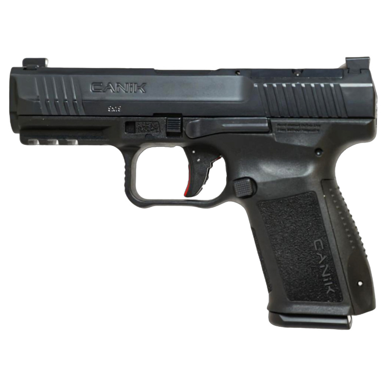 METE SFT One Series, Striker Fired, Semi-automatic, Polymer Frame Pistol, Full Size, 9MM, 4.46" Barrel, Cerakote Finish, Black, Optics Ready (Shield RMS/RMSc Footprint), 3-Dot White Sights, 18 Rounds, 1 Magazine HG6595OS-N