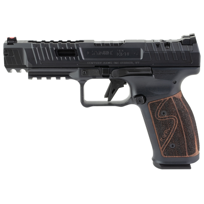 SFX Rival-S Darkside Rosewood, Semi-automatic, Steel Frame Pistol, Full Size, 9MM, 5" Barrel, Black, Rosewood Grips, Optics Ready, Fiber Optic Front Sight, 18 Rounds, 2 Magazines HG7010R-N