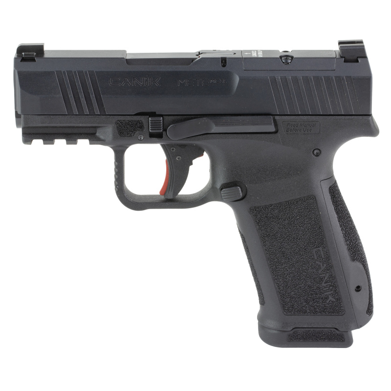 METE MC9L, Semi-automatic, Striker Fired, Polymer Frame Pistol, Compact, 9MM, 3.18" Barrel, Black, Optic Ready, White Dot Front Sight, Blackout Rear Sight, 2 Magazines, 10 Rounds, California Compliant HG7884CA-N