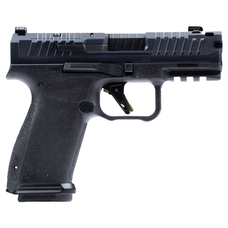 METE MC9 Prime, Semi-automatic, Striker Fired, Compact, 9MM, 3.64" Barrel, Compensated Slide and Barrel with Blast Chamber, Night Sights, Optics Ready, Matte Finish, Black, 10 Rounds, 2 Magazines HG8329-N