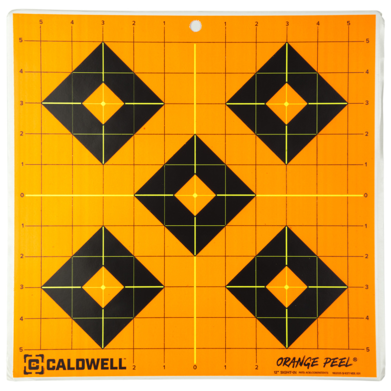 Sight-In Target, 12", Orange/Black, 5-Pack 1166104