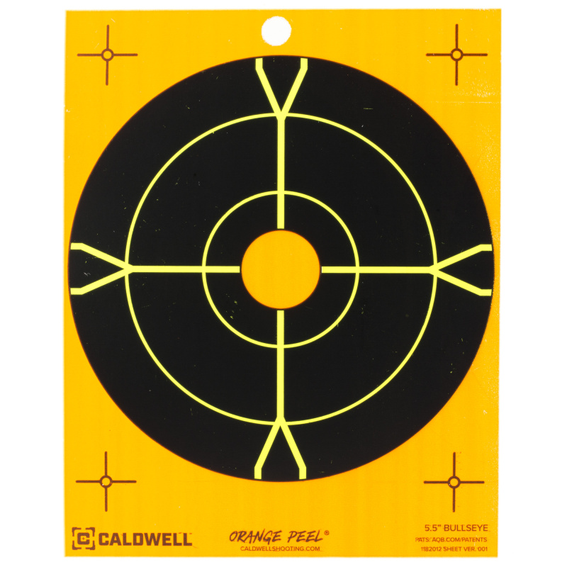 Bullseye Target, 5.5", Orange/Black, 25-Pack 1166108