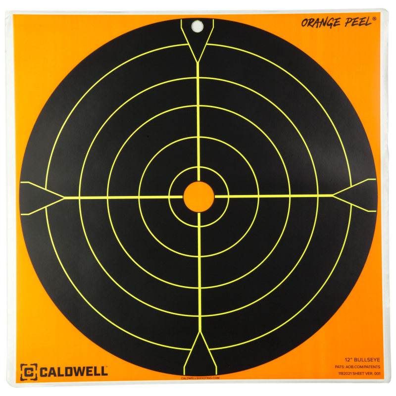Bullseye Target, 12", Orange/Black, 5-Pack 1166111