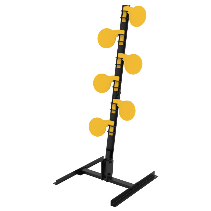 AR500, Dueling Tree, Steel Target, Black and Yellow 1215367
