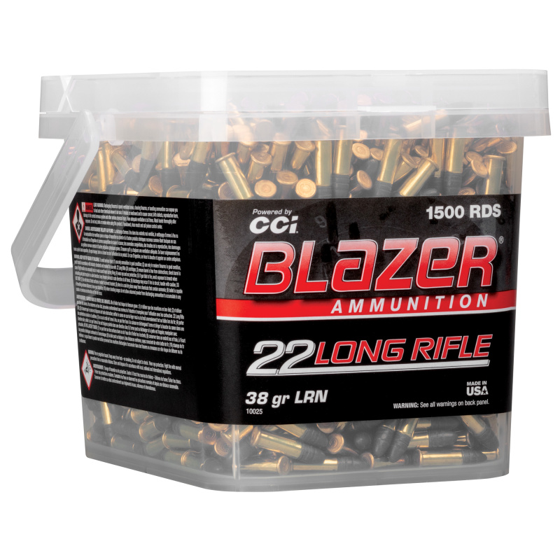Blazer, 22LR, 38 Grain, Lead Round Nose, 1500 Round Bucket 10025