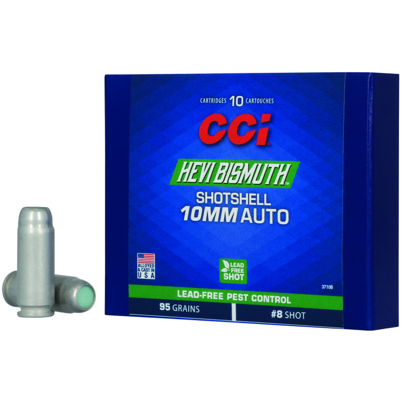 CCI, 10MM, #8, Lead-Free Shotshell, 10 Rounds per Box 3710B