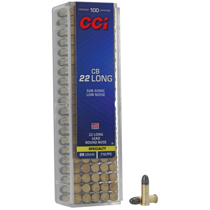 Conical Ball .22 Long CB 29 Grain Lead Round Nose Mini-Cap