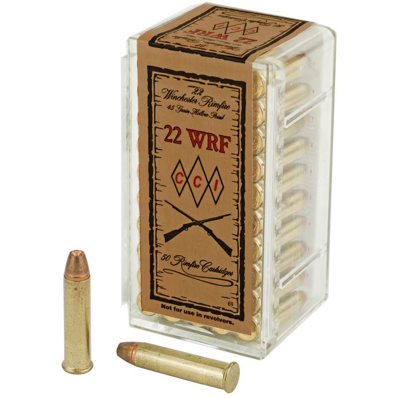 .22 Winchester Rimfire 45 Grain Jacketed Hollow Point