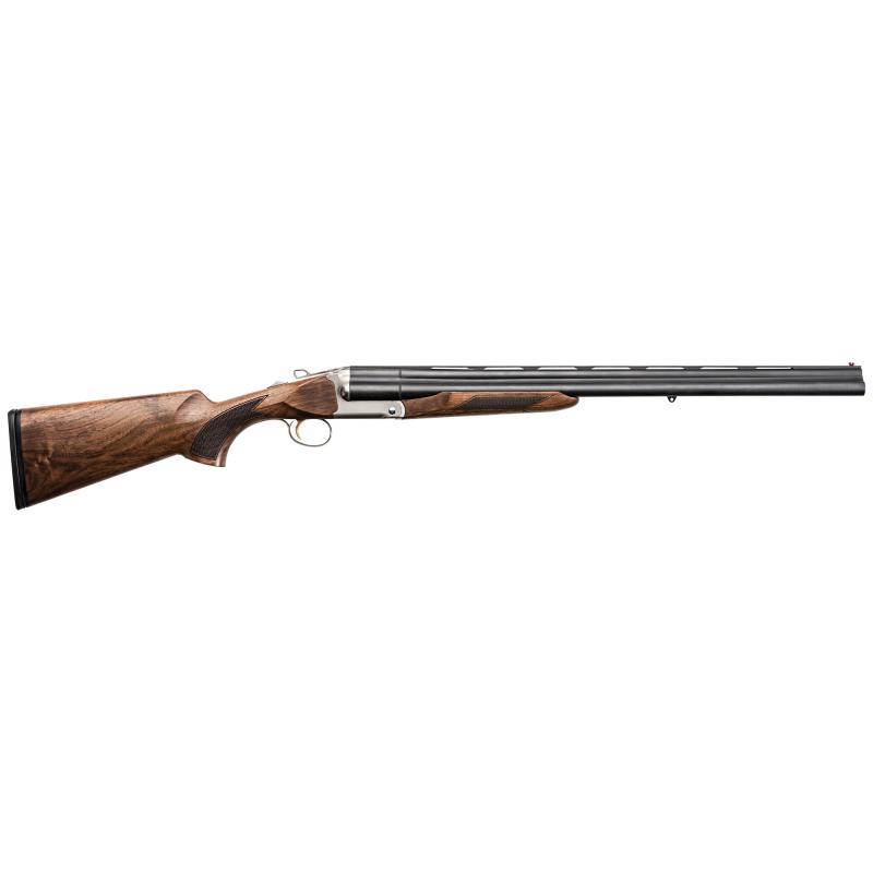 Triple Crown, Over/Under, 28 Gauge, 3" Chamber, 26" Barrel, Blued Finish with a White Finish Receiver, Walnut Stock With Checkered Pattern, Fiber Optic Sight, 3 Rounds 930.082