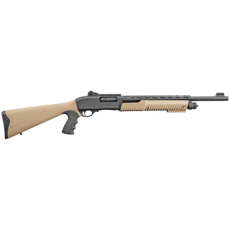 301, Pump, 12 Gauge 3", 18.5" Barrel, Black Color, Flat Dark Earth Pistol Grip Stock, Right Hand, Improved Cylinder/Modified/Full Beretta/Benelli Mobil Chokes, Ghost Ring Sight. 5Rd 930.279