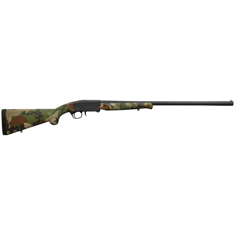 101 Compact, Single Shot, 20 Gauge, 3" Chamber, 26" Barrel, Matte Finish, Woodlands Camo, 1 Round, Fiber Optic Front Sight, Synthetic Stock 930.335