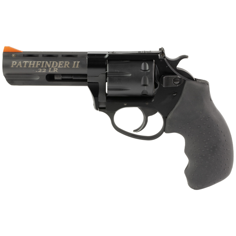 Pathfinder II, Revolver, Double/Single Action, 22LR, 3.5" Barrel, Aluminum Small Frame, Anodized Finish, Black, Compact Rubber Grips, Adjustable Rear Sight with Fixed Front, 8 Rounds 12235