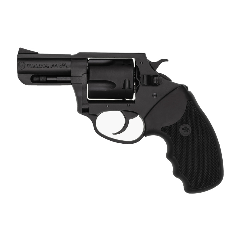 Bulldog, 44 Special, 2.5" Barrel, Steel Frame, Blue Finish, Rubber Grips, Fixed Sights, 5Rd, Fired Case 14420