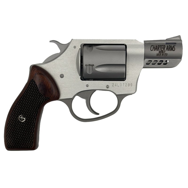 Coyote, Revolver, 380 ACP, 2" Ported Barrel, Aluminum Frame, High-Polish Finish, Lavender, Rosewood Checkered Grips, Fixed Sights, 5 Rounds, Includes 2 Moon Clips 53804