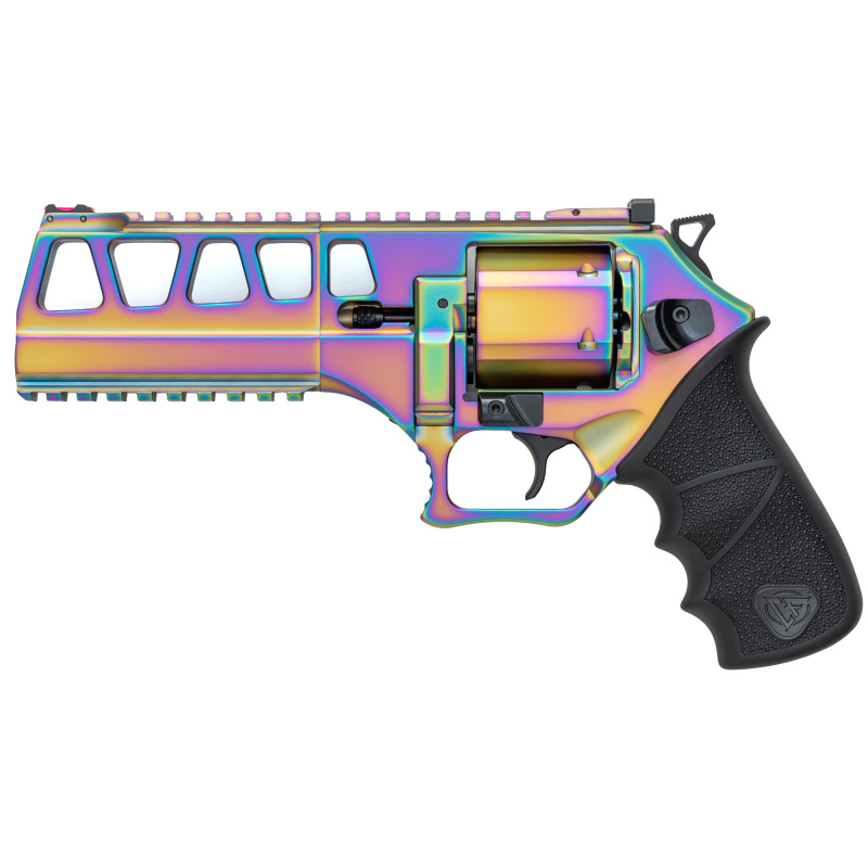Rhino L Frame 60DS Revolver, Double Action/Single Action, 44 Remington Magnum, 6" Barrel, Aluminum Frame, PVD Finish, Nebula, Hogue Rubber Grips, Fiber Optic Front Sight, Adjustable Rear Sight, 6 Rounds, 3 Moon Clips 340.356
