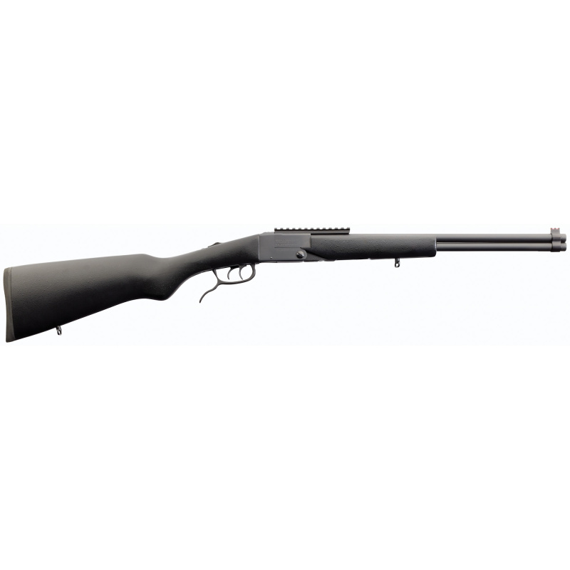 Double Badger, Over/Under, Rifle, 22 LR/410 Gauge, 20" Barrels, Black, Coated Wood Stock, Fiber Optic Front Sight, 2 Rounds, Ambidextrous 500.260