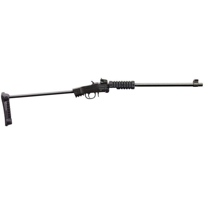 Little Badger Single Shot, 22LR, 16.5" Threaded Barrel, Wire Stock, 1Rd, Black, Picatinny Forend 500.265