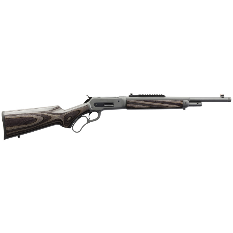 1886 Wildlands Take Down, Lever Action, 45-70 Government, 18.5" Threaded Barrel, Grey Cerakote Finish, Grey Laminate Stock, 4Rd, Fiber Optic Front Sight & Skinner Picatinny Rail with Rear Peep Sight 920.411